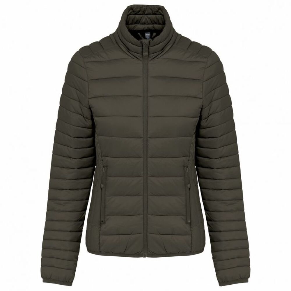 Kariban Womens/Ladies Lightweight Padded Jacket / Dark Khaki